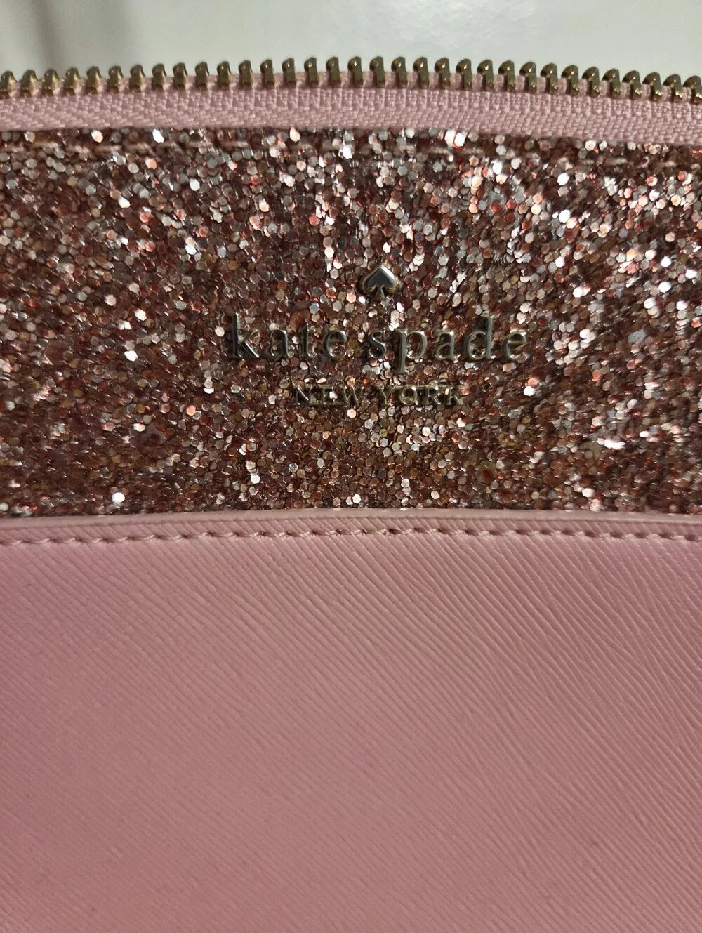 Kaye Spade Pink GLITTER tote.